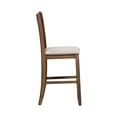 thumbnail image 2 of Santa Rosa Medium Brown 24 Inch Lattice Back Counter Chair-Set of 2, 2 of 9