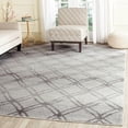 SAFAVIEH Adirondack Rhona Geometric Area Rug, Silver/Charcoal, 4' x 6'