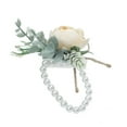thumbnail image 2 of Wedding Wrist Flower Floral Wrist Corsage Bridal Rose Leaf Hand Flowers for Bride and Bridesmaid Festival Prom Engagement, 2 of 6