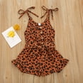 thumbnail image 2 of Newborn Onesies Girl Sets Girl's Cute Bowknot Rompers Spaghetti Strap Denim Shorts Jumpsuit Floral Sleeveless Jumpsuit with Side Pockets, 2 of 3
