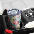 thumbnail image 5 of 20 Oz Pioneer Flower Coffee Tumbler Double Wall Insulated Stainless Steel Water Bottle | Metal Reusable Thermoses Flask with Cup Cap | Leak & Sweat Proof with Anti-Dust Lid, 5 of 7