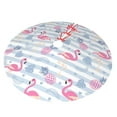 thumbnail image 2 of Kll 48" Christmas Tree Skirt Flamingo And Pineapple Xmas Tree Skirts Mat For New Year Xmas Holiday Party Indoor Outdoor Home Decoration, 2 of 9