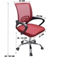 thumbnail image 4 of Silla de Escritorio Idea Nuova Color rojo, 4 of 4