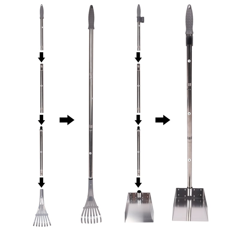 Vibrant Life Metal Pooper Scooper Rake and Bin Kit, 2-Piece photo 3