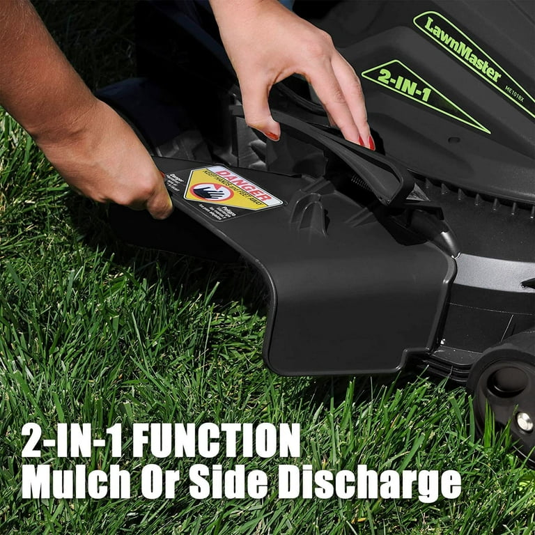 Lawnmaster 18 in. 10 Amp 2-in-1 Walk Behind Corded Electric Push Mower with Mulch and Side Discharge Lawnmaster 18 in. 10 Amp 2-in-1 Walk Behind Corded Electric Push Mower with Mulch and Side Discharge