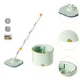 thumbnail image 4 of jifeng Mop and Bucket Set Water Separator Adjustable Stainless Steel Handle Microfiber Mops Flat Mop Bucket for Kitchen Green, 4 of 8