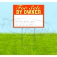 thumbnail image 1 of For Sale By Owner (18"" X 24"") Yard Sign, Includes Metal Step Stake, 1 of 4