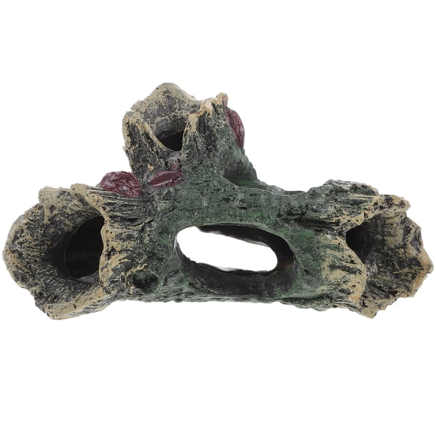 Decoración de acuario Pecera Cueva de roca Escondite para peces Decoración de pecera Cueva de escondite para acuario