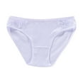 thumbnail image 2 of Fnooota Women's Underwear, High Waist 100% Cotton Seamless Briefs Panties Light Comfort Breathable Stretchy White ,XL, 2 of 3