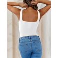 thumbnail image 4 of Womens U-Neck Tank Tops for Women 2025 Slim Fitted Soft Basic Shirts White L, 4 of 9