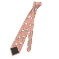 thumbnail image 5 of Naloa Rabbit So Cute Print Solid Color Tie Formal Necktie for Men，Suitable for business, daily life, work, 5 of 5