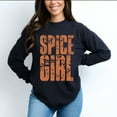 thumbnail image 2 of Spice Girl Block Distressed - Women's Garment Dyed Long Sleeve Graphic T-Shirt, 2 of 10