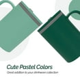 thumbnail image 4 of Copco Iconic 16oz Double Wall Insulated Desk Mug with Lid & Handle, Set of 2, BPA-Free Reusable Plastic, Spill-Proof, Microwave & Dishwasher Safe, Wide Mouth, Cup Holder Friendly (Green/Hunter Green), 4 of 7