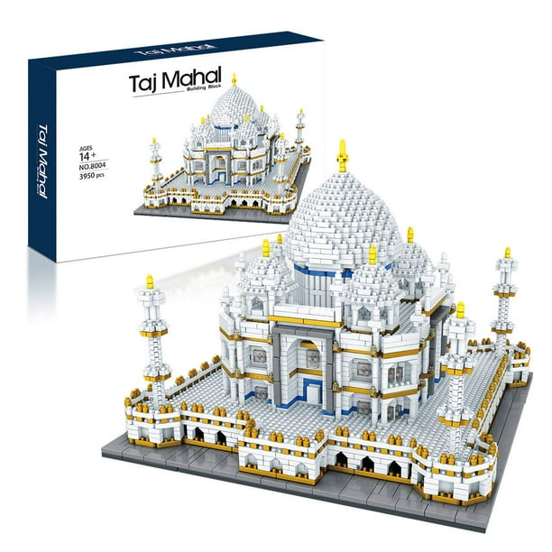 Colección de arquitectura: Taj Mahal, juego de construcción de 3950 piezas, kit de modelo y regalo para adultos y niños, microbloque