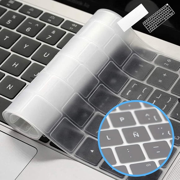 Lenfech Cubre Teclado en Español compatible para Macbook Air 2018 Lenfech Cubre Teclado para Laptop