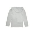 thumbnail image 2 of Athletic Works Girls Long Sleeve Hooded T-Shirt, Sizes 4-18 & Plus, 2 of 3
