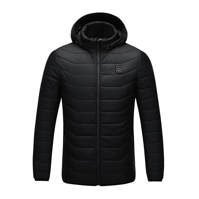 Heated Down Jacket for Outdoor Winter Activities with 8-Zone Heating and Vibrating Massage Function