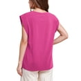 thumbnail image 2 of Fancyglim Women Cap Sleeve Tank Tops Loose Fit Crew Neck Summer Basic Tee Shirts S-2XL, 2 of 7