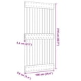 thumbnail image 4 of vidaXL Porte NARVIK 100x210 cm Bois Massif Pin, 4 of 5