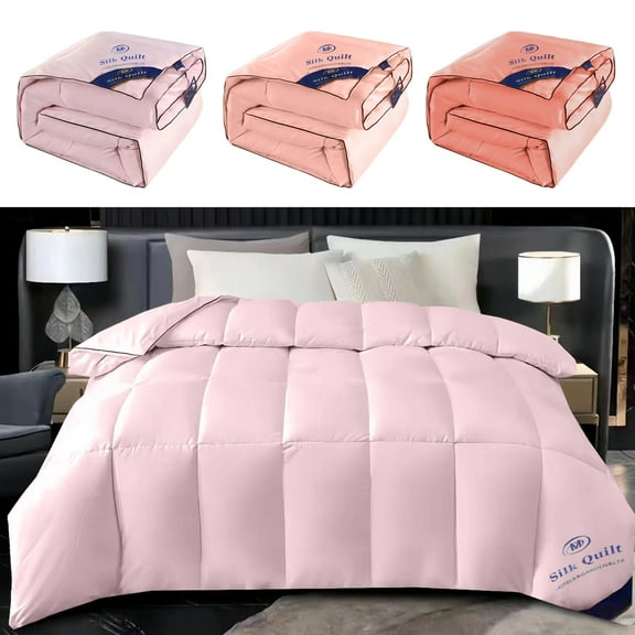 Clearance of savings! Summer Quilts Queen Hotel Duvet White Down Warm Quilt Thickened Winter Quilt Spring And Fall Summer Cool Quilt Twill Milled Quilt