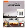 thumbnail image 2 of Electric Cheese Warmer 2.4L, Hot Fudge Warmer Commercial, 86-230°F Temperature Control, Stainless Steel, 0.6 Gal Capacity, Sauce Dispenser with Pump, 2 of 7
