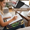 thumbnail image 5 of Haosy Accordion File Organizer Zipper Binder 500 Sheet 6-Tab Expanding File Folder Multi-Pocket 1.2 Inch 3 Ring Noodle Sushi Prawns, 5 of 7