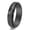 Black, variant on Men's Stainless Steel Simple Hand Hammered Grain Rotatable Honeycomb Pattern Ring Silver Size 10