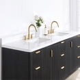 thumbnail image 6 of Cadiz 84" Double Vanity in Fir Wood Black with Composite top in Lightning White, 6 of 17