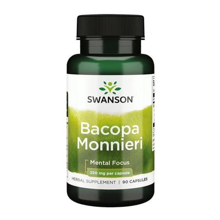 Swanson Bacopa Monnieri Extract Bacognize 250 Milligrams 90 Capsules