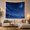 Celestial Clouds, variant on Crescent Moon and Stars Against Billowy Clouds Dreamy Celestial for Space Lovers Celestial Wall Art Decor Housewarming Gift Tapestry Wall Hanging for Bedroom and Living Room