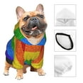 thumbnail image 3 of Bingfone Colorful Glitter Rainbow Dog Clothes Hoodie, Pet Winter Coat,Puppy Sweatshirts For Small Dogs Boy Girl,Suitable For All Breeds-X-Large, 3 of 8