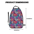 thumbnail image 2 of Pofeuu Tropical Leaves Print 2 Pack PU Leather Kick Mat Back Seat Protector, Universal Car Seat Back Organizer, Waterproof Backseat Protector For Most Car, 2 of 8