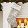 thumbnail image 4 of Holiday time Snowflake Stocking, 21 inch,natural colour, 4 of 4