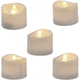 thumbnail image 1 of Bombillas parpadeantes brillantes realistas Luces de té LED sin llama alimentadas por batería para celebraciones estacionales y festivas, paquete de 12, velas falsas eléctricas, 11 Feliz Sencillez, 1 of 5