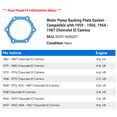 thumbnail image 2 of Water Pump Backing Plate Gasket - Compatible with 1959 - 1960, 1964 - 1987 Chevy El Camino 1965 1966 1967 1968 1969 1970 1971 1972 1973 1974 1975 1976 1977 1978 1979 1980 1981 1982 1983, 2 of 2