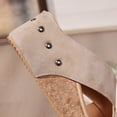 thumbnail image 5 of 2025 Wide Width Wedges Women Platform Sandals Spring Summer Casual Dressy, 5 of 9