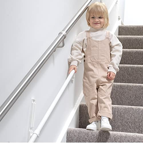 Main Courante Réglable KiddieRail pour Aider à Protéger Votre Enfant dans les Escaliers (Configuration Standard)