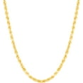 thumbnail image 2 of Floreo 10k Yellow Gold (2mm, 2.5mm, 3mm, 4mm, 5mm, 6mm) Hollow Spiral Rope Chain Necklace, 2 of 6