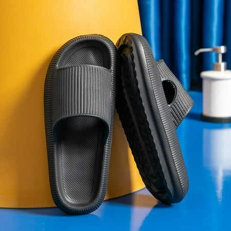 

CoCopeaunt Ladies Summer Shoes Female Indoor Bathroom Soft EVA Non-slip Home Floor Slide Thick Platform Slippers Summer Soft Sole Sandals