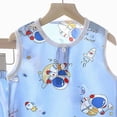 thumbnail image 4 of CAUYDY Toddler Baby 3M 6M 9M Girl Boy Summer Loungewear Set Pajamas Outfit 2PCS Soft Elastic Shorts and Tank Top 3T 4T 5T Kids (Sizes 12-18 Months,L4-Blue), 4 of 4