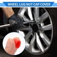 thumbnail image 3 of Unique Bargains 20pcs Plastic 8mm Exterior Wheel Lug Nut Bolt Red, 3 of 7