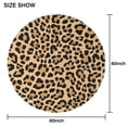 thumbnail image 6 of Beige and Black Of Leopard Print Round Tablecloth 60"x60",Wrinkle Wipeable Table Cloth for Kitchen Dining Room Picnic Patio Party, 6 of 6