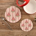 thumbnail image 2 of Watermelon 2 Pack Pot Holders Trivets, Heat Resistant Hot Pads for Kitchen Table Decoration Trivets for Hot Dishes/Pot/Bowl/Teapot/Hot Pot Holders, 7" + 9.45", 2 of 7