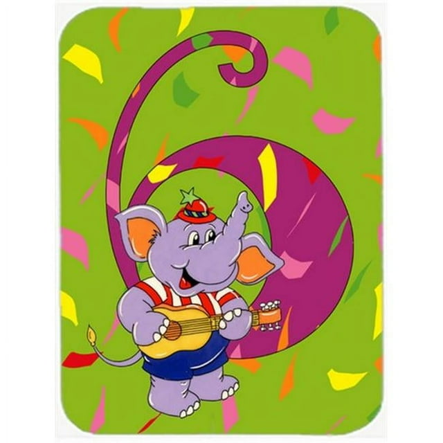 Carolines Treasures APH2164LCB Happy 6th Birthday Age 6 Glass Cutting Board, Large