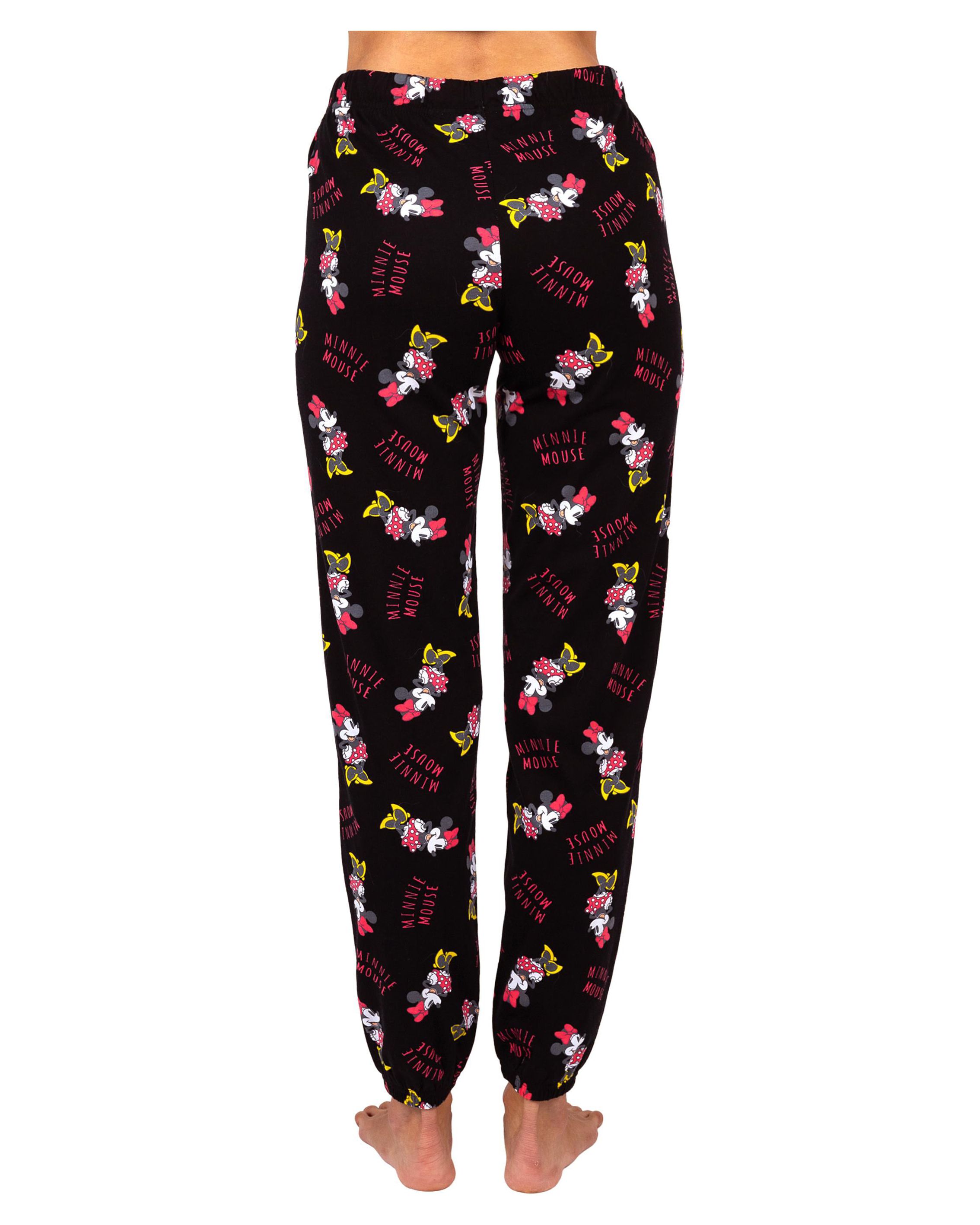 Disney Minnie Mouse Womens Cotton Pajama Pants, Sleepwear Bottoms, Classic Minnie, Size: M - image 4 of 4