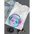 thumbnail image 3 of Watercolor Hipster Hedgehog T-Shirt Women -Image by Shutterstock, Female x-Large, 3 of 4
