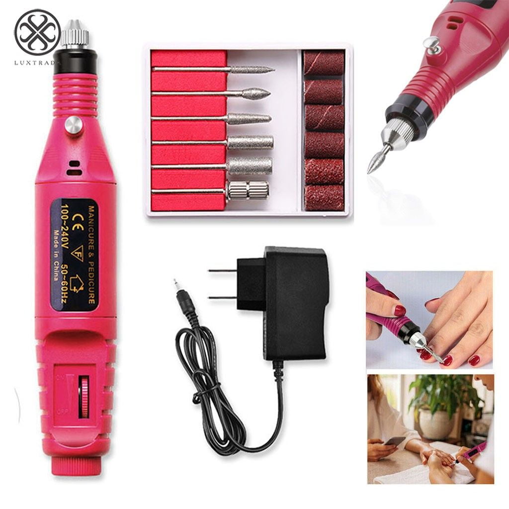 Luxtrada Electric Nail Drill, Professional Portable Electric Nail Kit