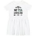 thumbnail image 3 of Inktastic My Tia Loves Me Childs Girls Toddler Dress, 3 of 5