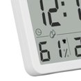 thumbnail image 3 of Medidor de humedad de temperatura digital interior Termómetro electrónico multifuncional Higrómetro con función de despertador Blanco, 3 of 8