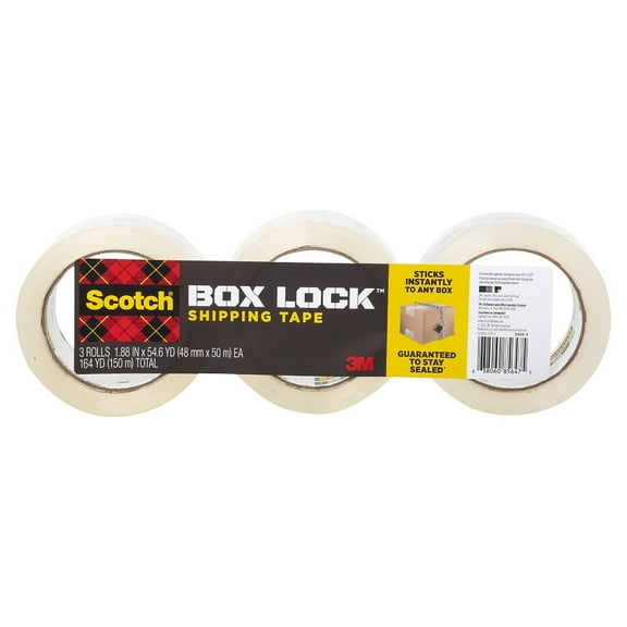 Scotch Shipping Packaging Tape 3950S-3, 1.88 in x 38.2 yd (48 mm x 35 m)